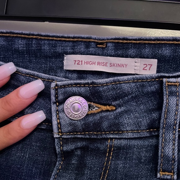 LEVI STRAUSS WOMEN’S HIGH RISE SKINNY JEANS - Picture 3 of 5